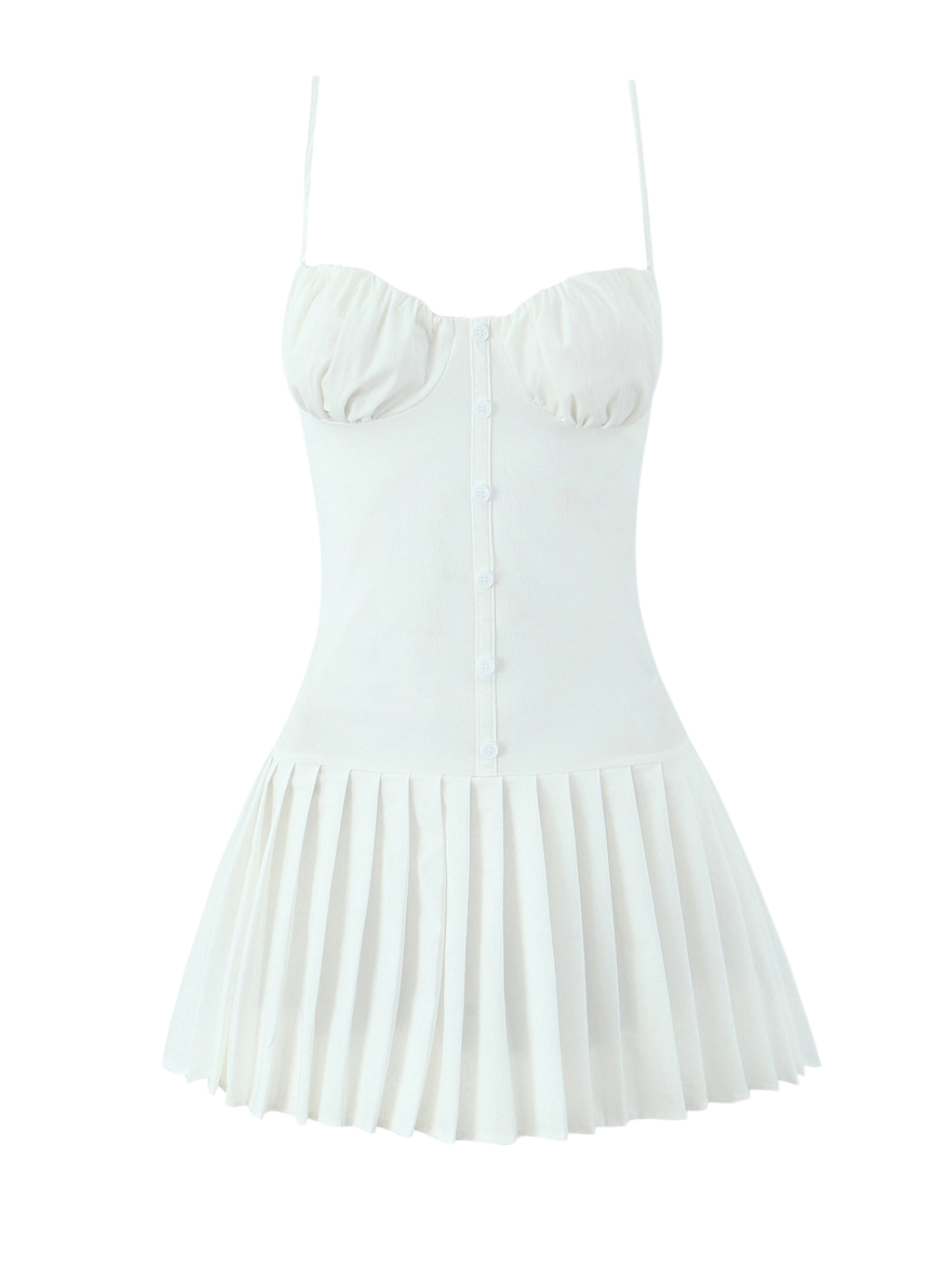 Ina Pleated Mini Dress