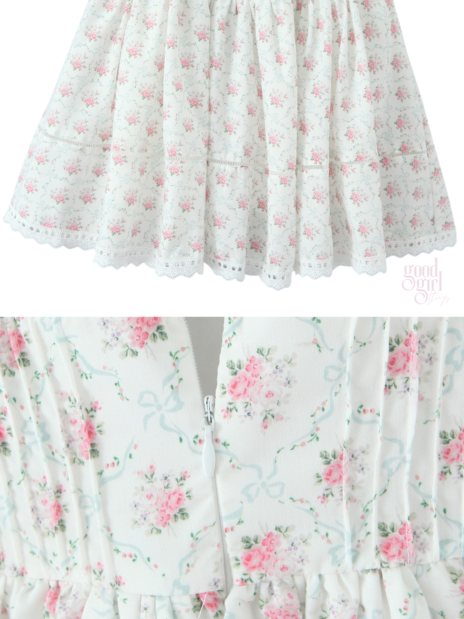 Rosalynn Lace-Trimmed Mini Dress