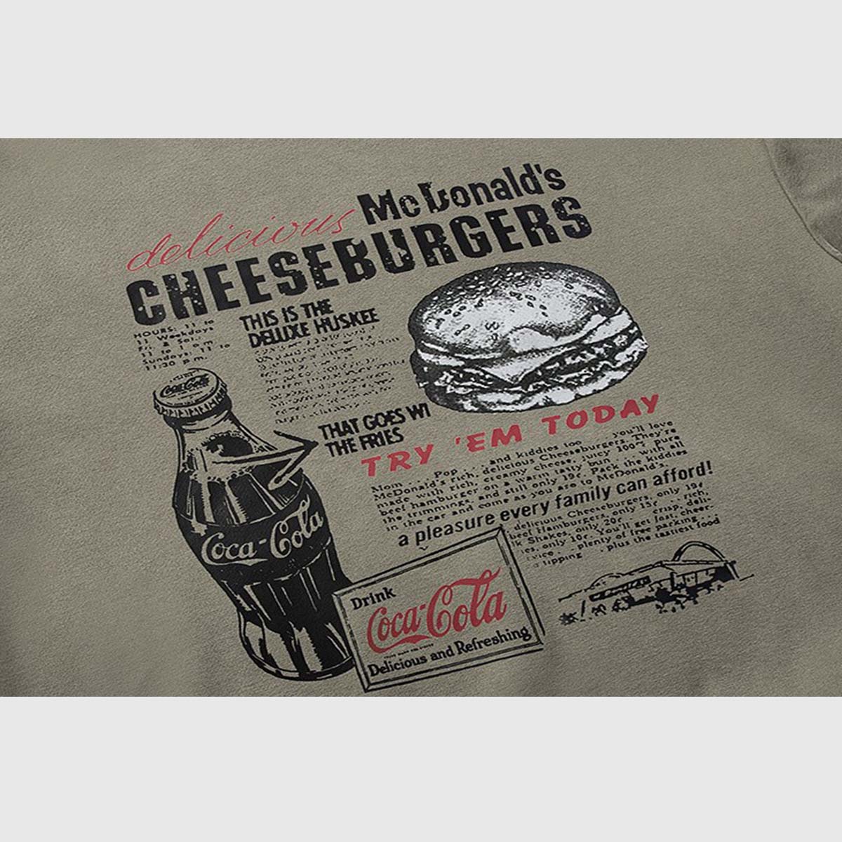 Vintage Fast Food Graphic Sweatshirt