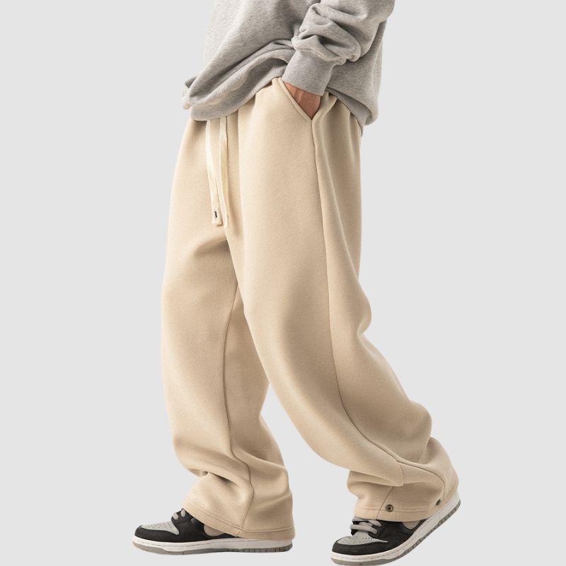 Casual Wide Leg Fleece Cargo Pants