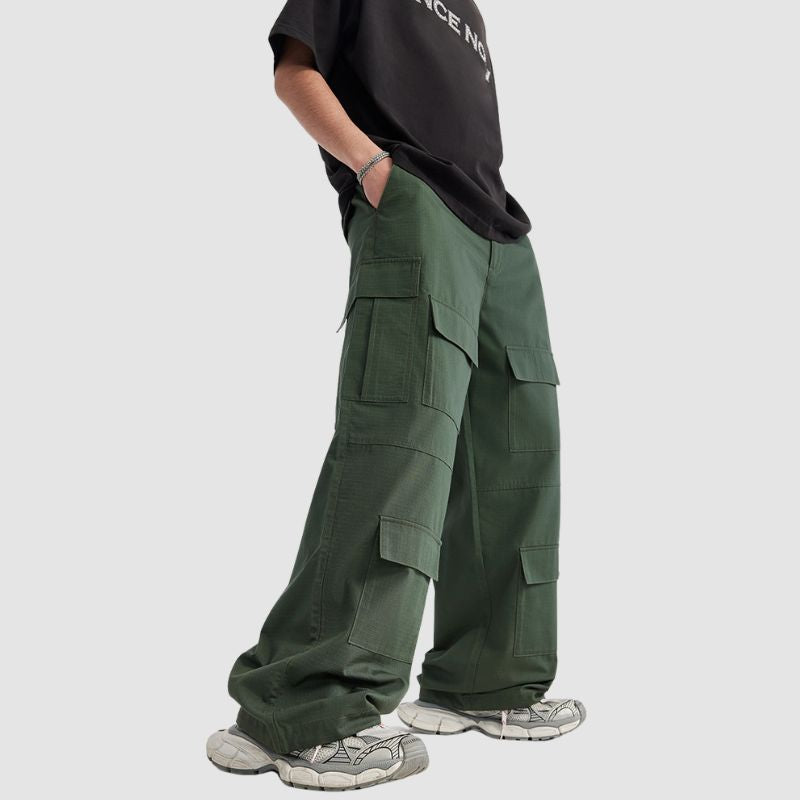 Casual Loose Multi Pocket Patch Cargo Pants