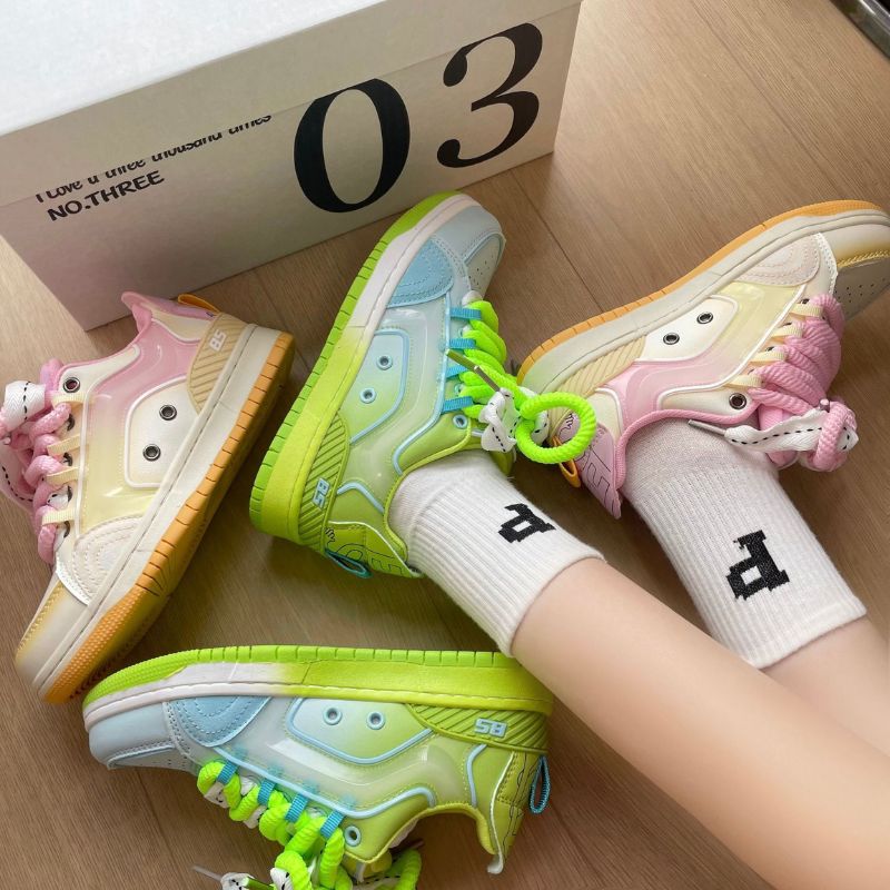 Dopamine Color Block Sneakers