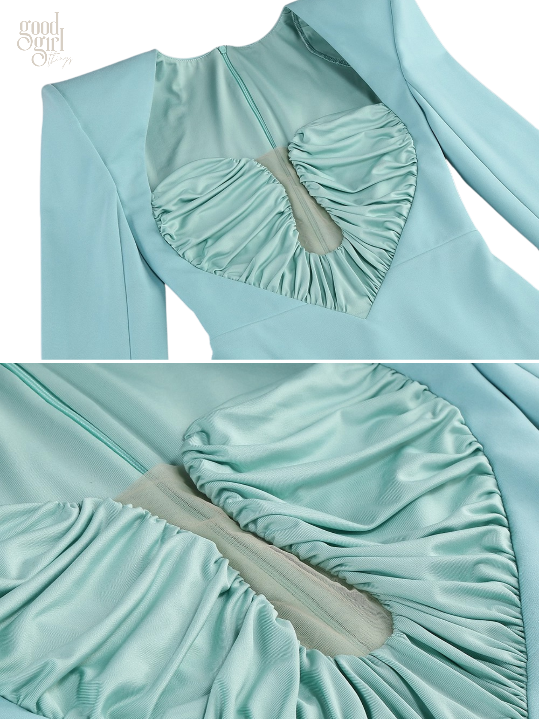 Moon Heart Ruched Gown