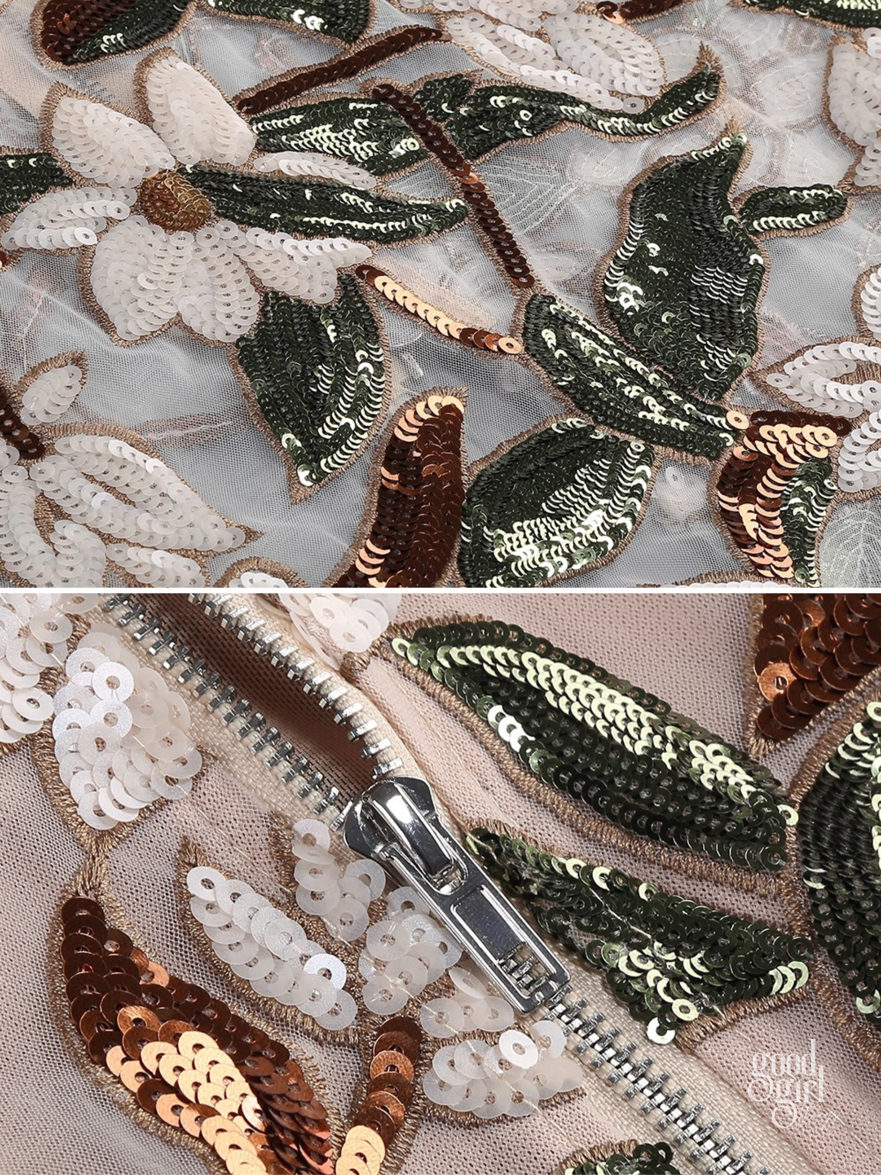 River Embroidered Mesh Dress