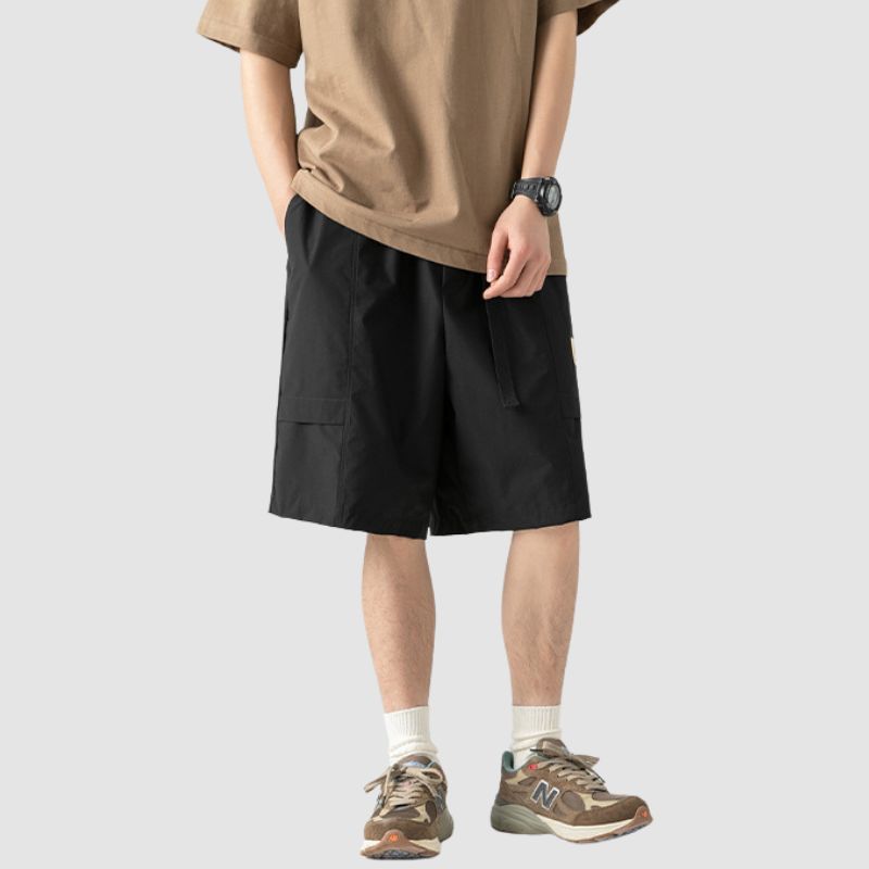 Buckle Belt Cargo Shorts