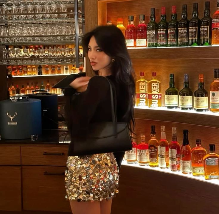 Jenna Sequin Mini Skirt