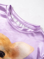 Vintage Animal Print Short Sleeve Tee