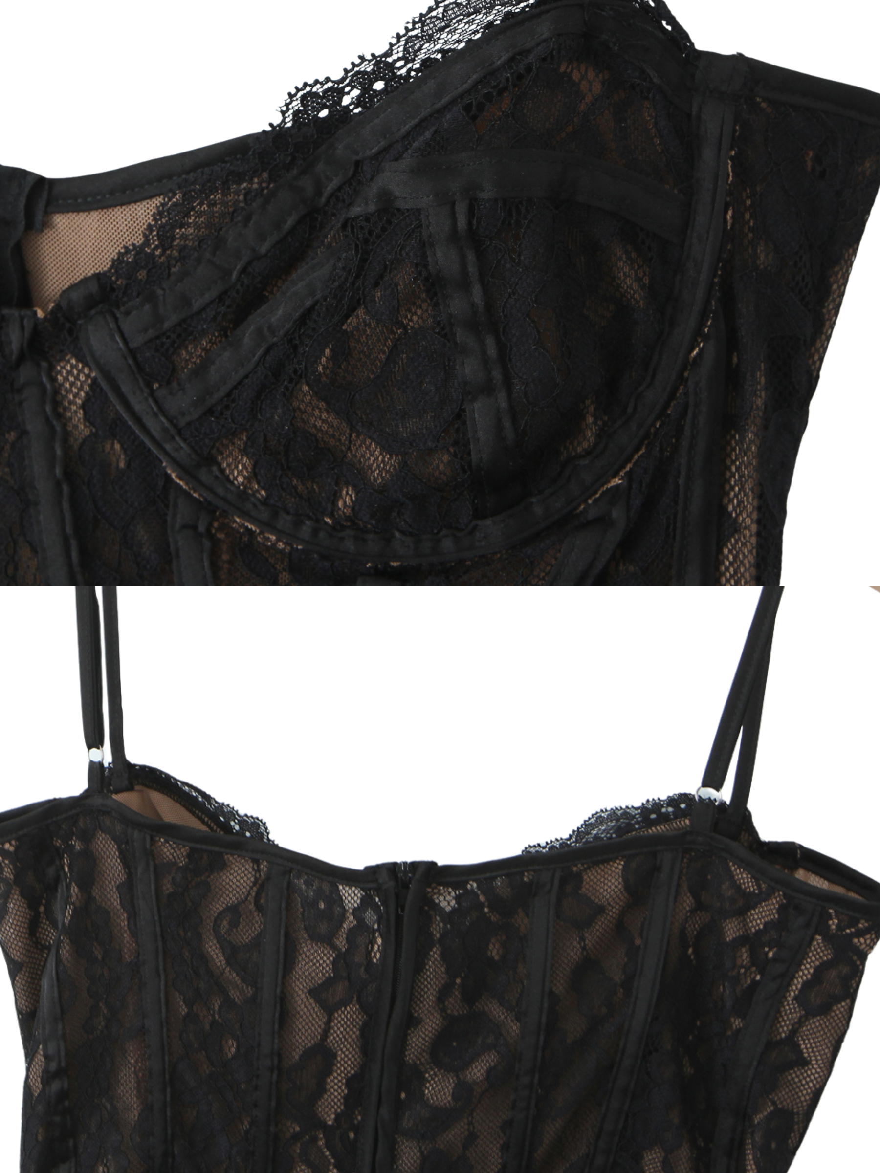 Saige Lace Corset Top Set