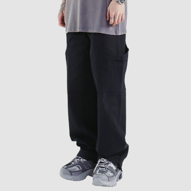 Side Pocket Design Drawstring Cargo Pants