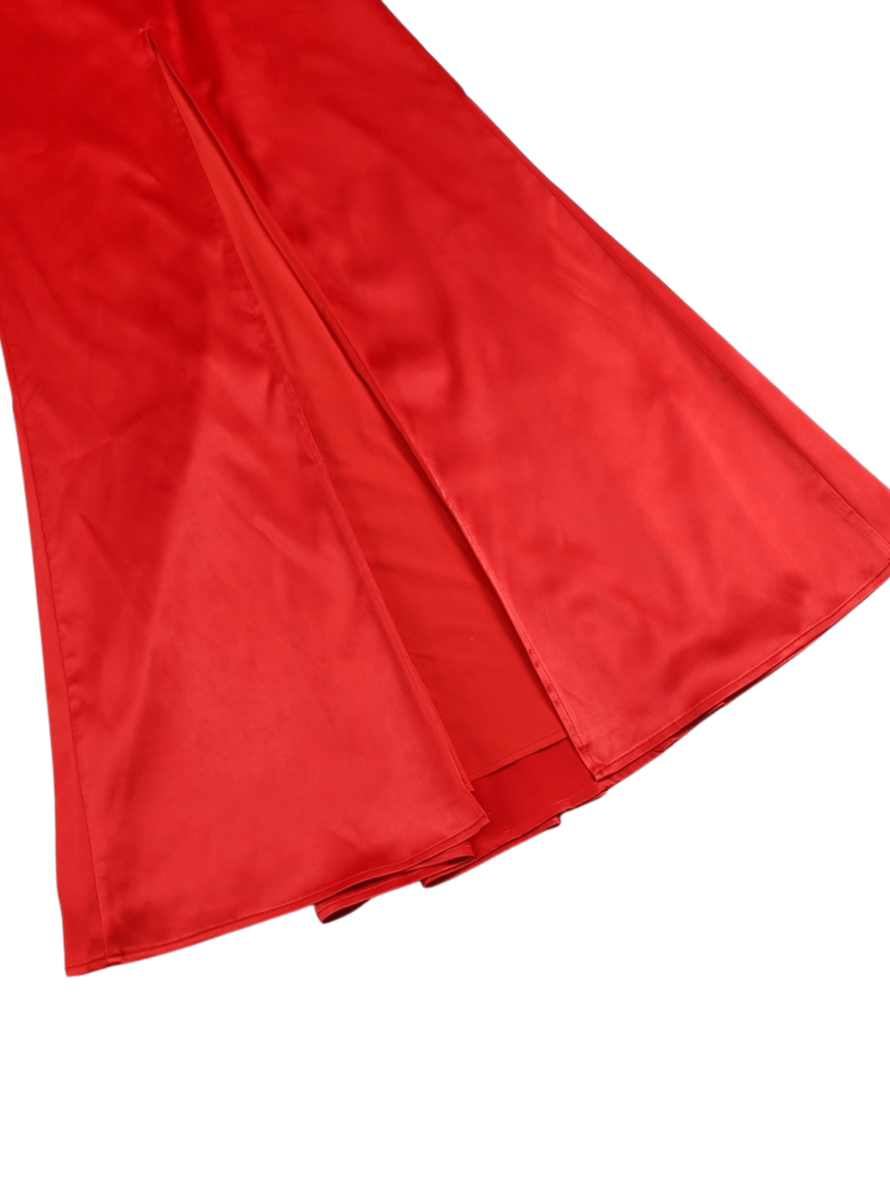 Scarlet Drape Halter Gown