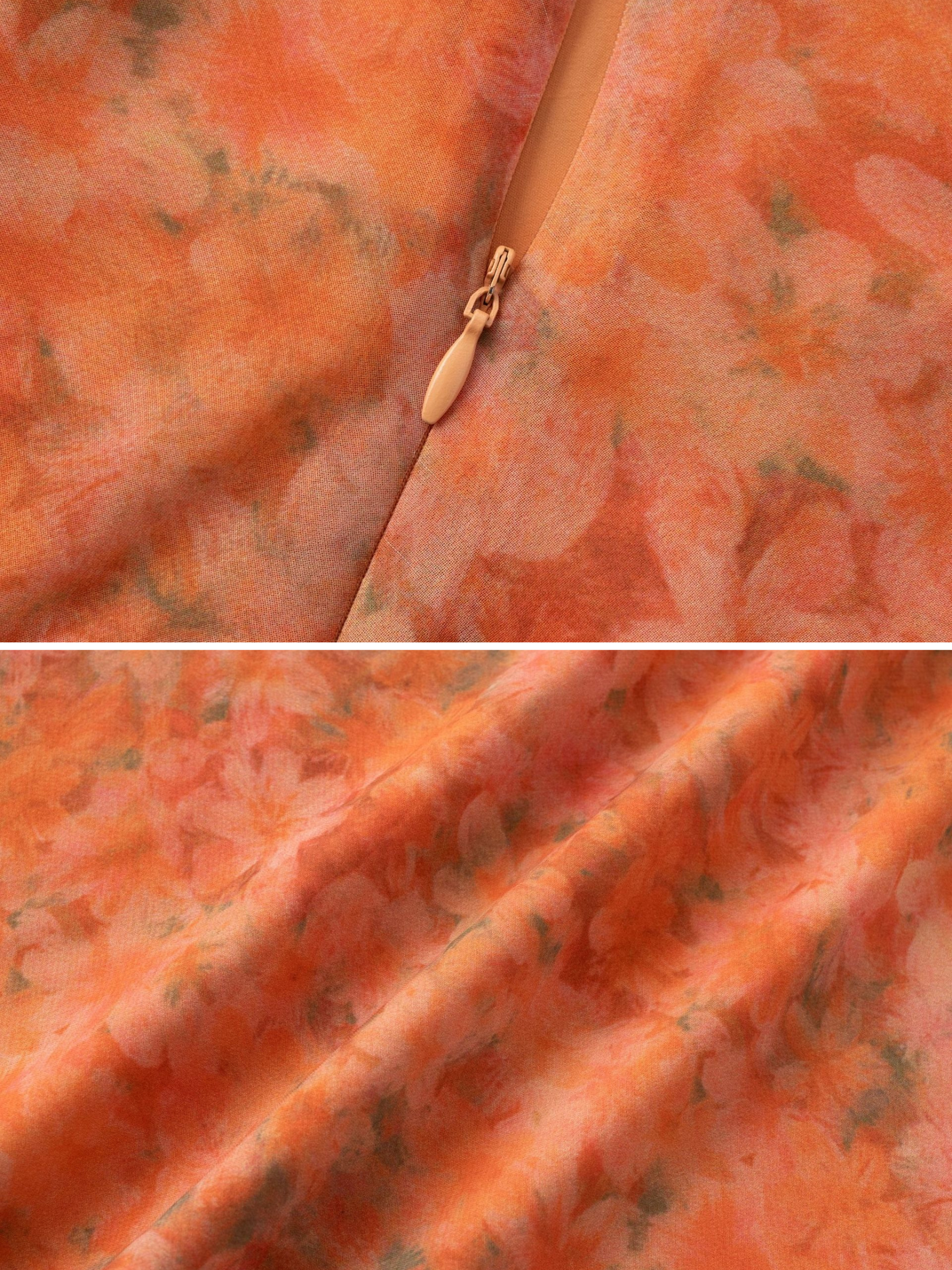 Natalia Orange Floral Sheer Maxi Dress