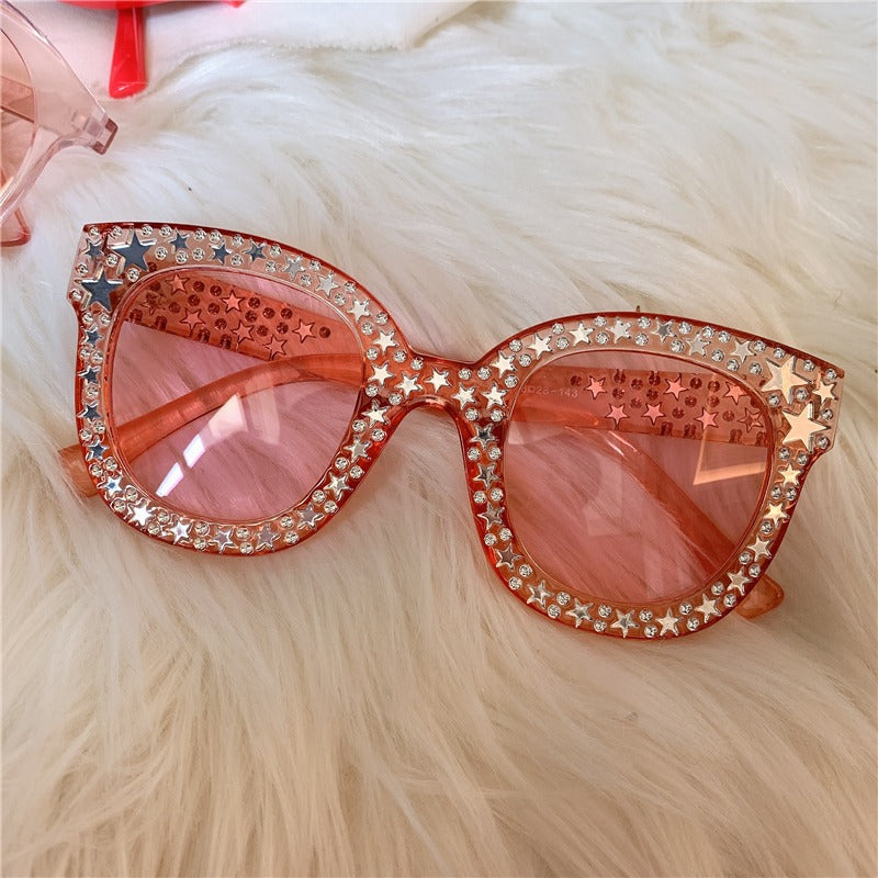 Pink Retro Sunglasses