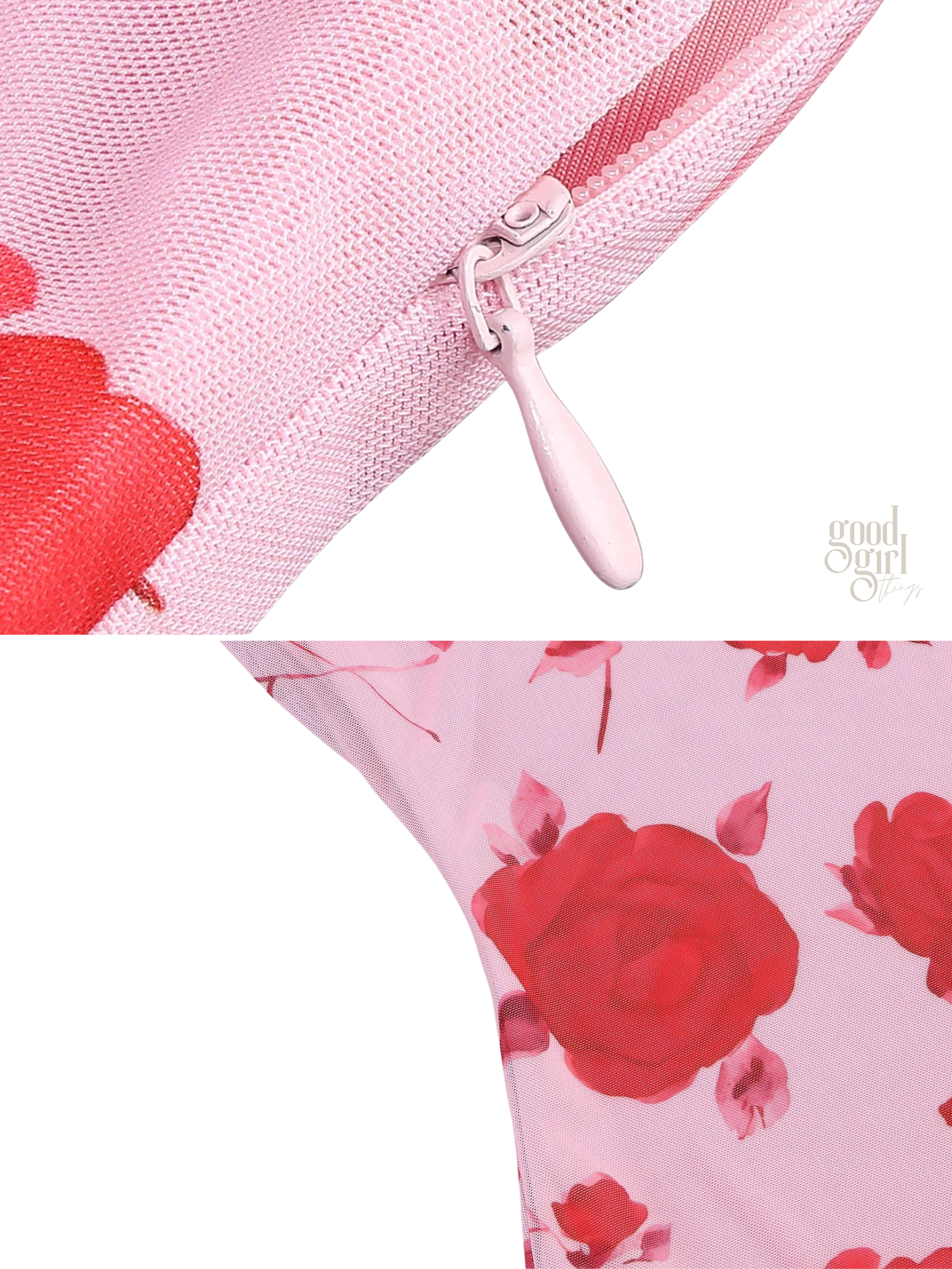 Gemma One-Shoulder Rose Print Midi Dress