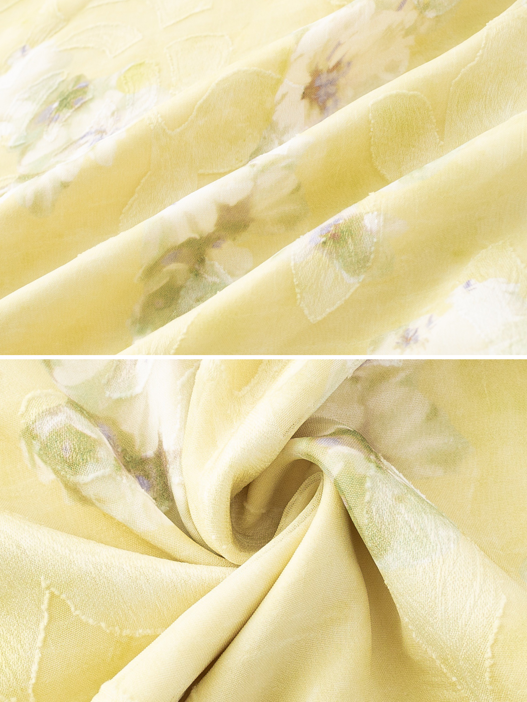 Margaret Lemon Bloom Sheer Maxi Dress