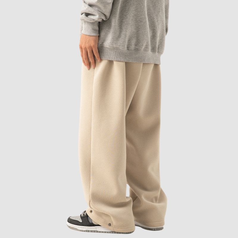 Casual Wide Leg Fleece Cargo Pants