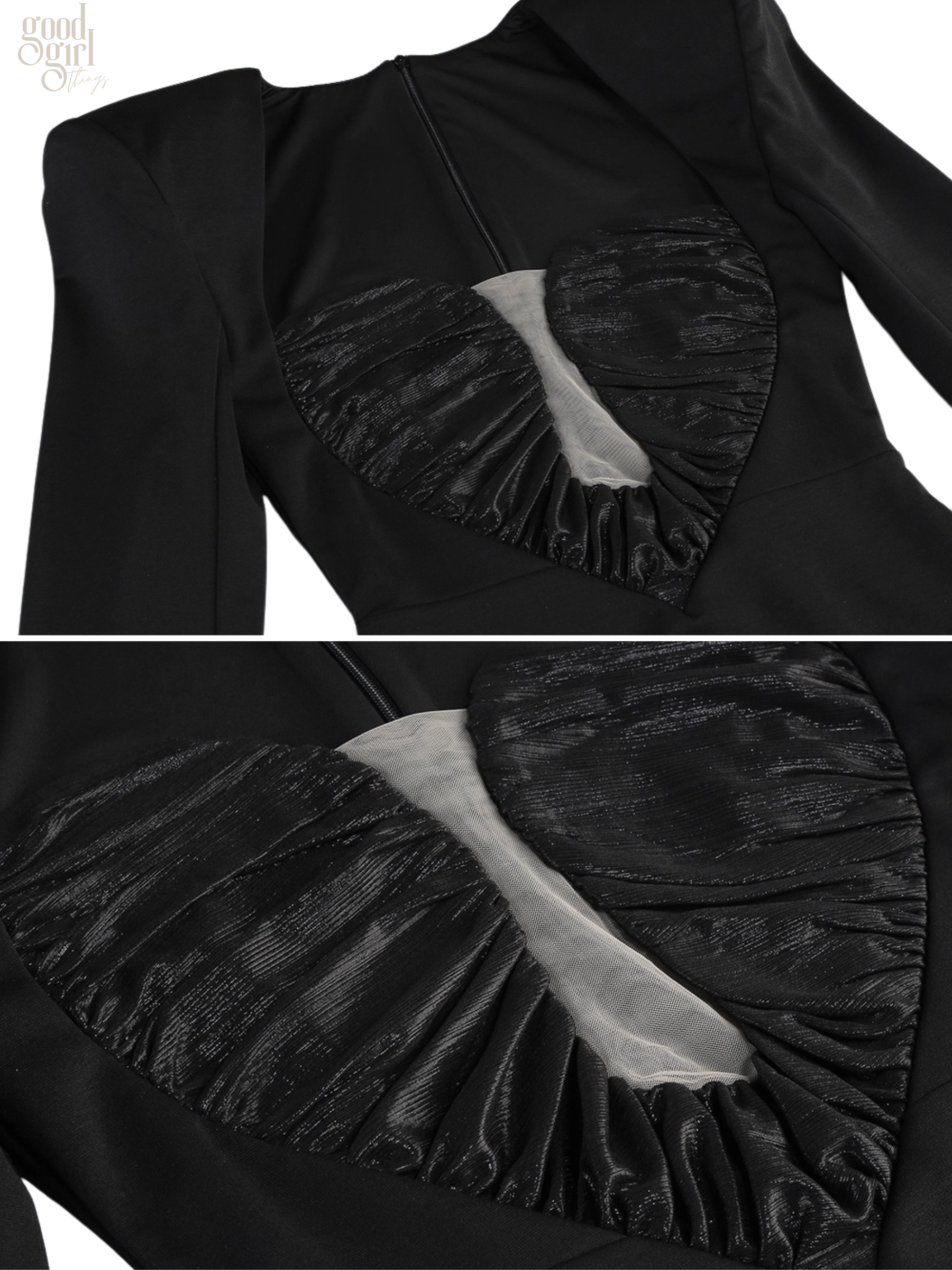 Moon Heart Ruched Gown