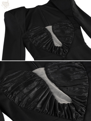 Moon Heart Ruched Gown