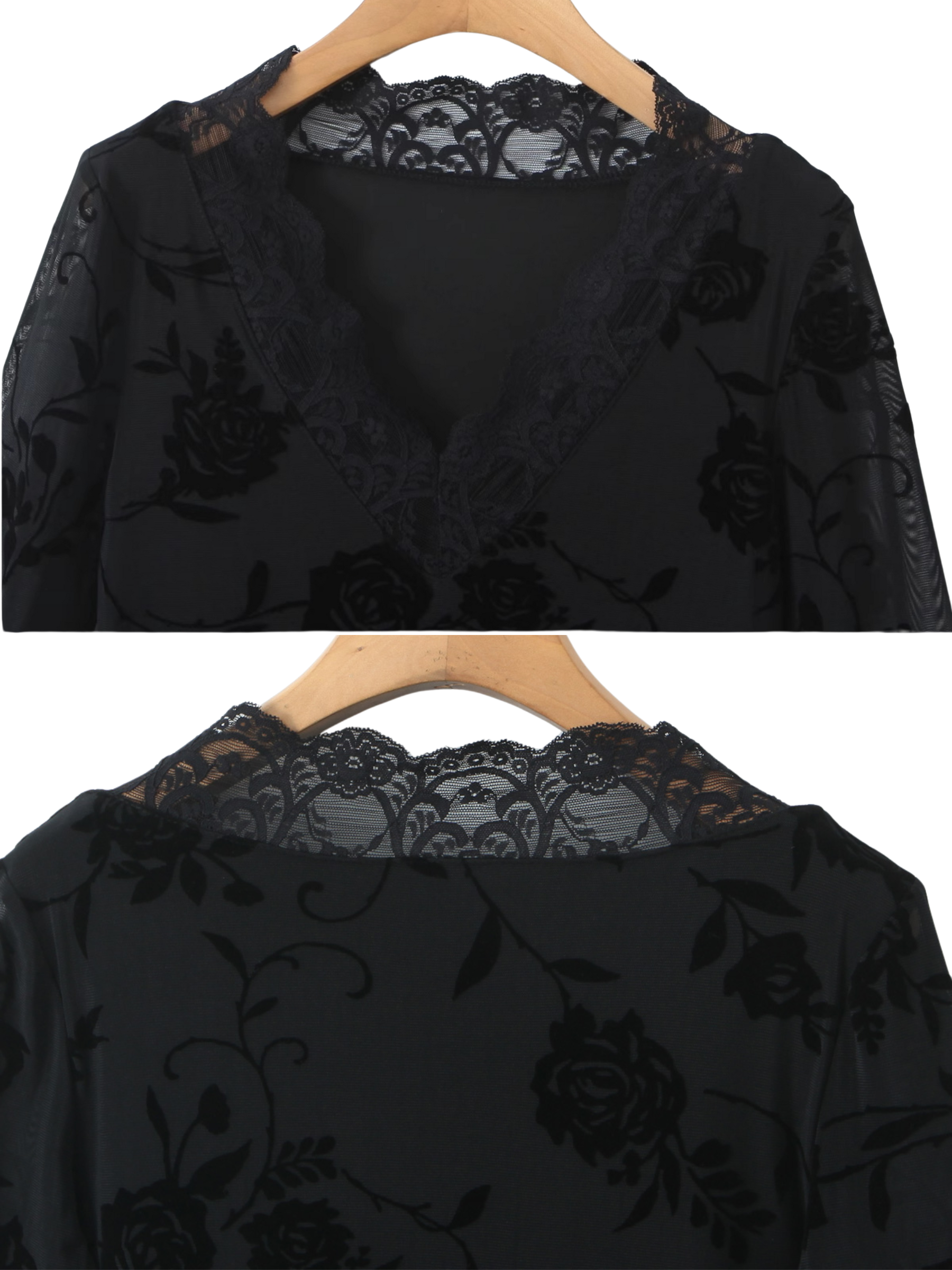 Raven Lace Mesh Mini Dress