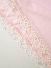 Solid Color Slim Low Waist Bow Two Piece