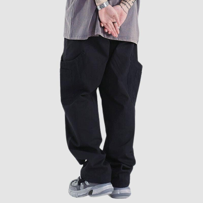 Side Pocket Design Drawstring Cargo Pants