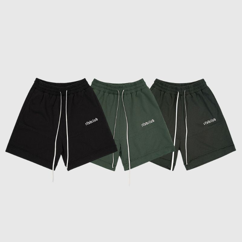 Solid Color Drawstring Shorts