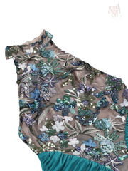 Natalia Sequin Halter Gown