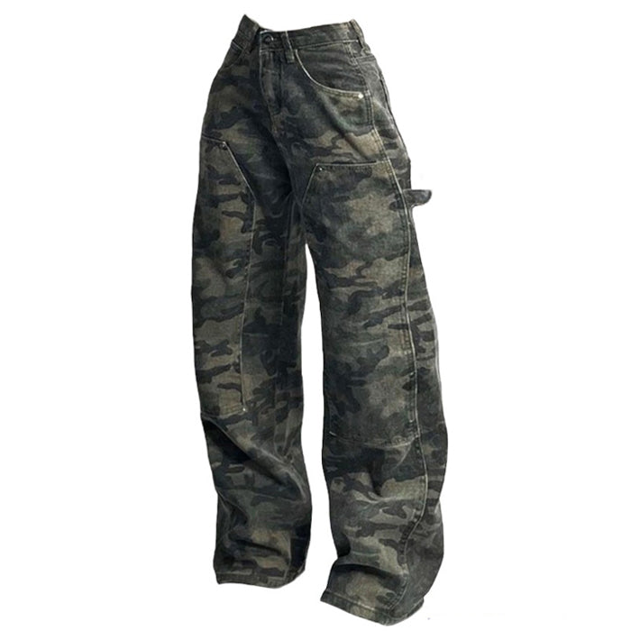 90's Camouflage Cargo Jeans