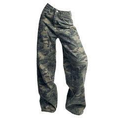 90's Camouflage Cargo Jeans