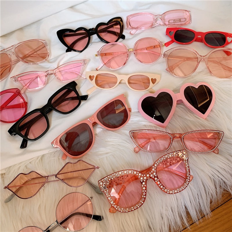 Pink Retro Sunglasses