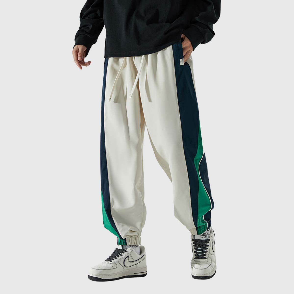 Contrast Panel Jogger Pants