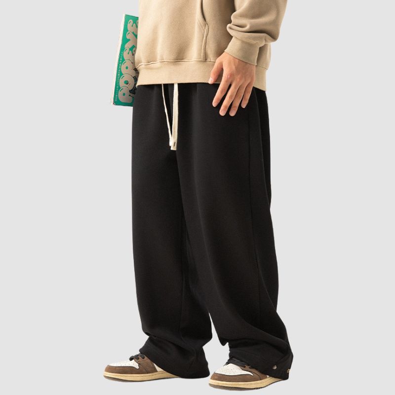 Casual Wide Leg Fleece Cargo Pants