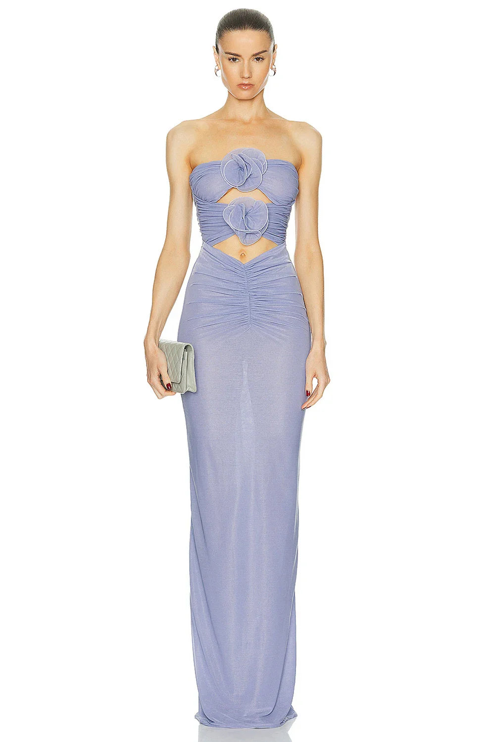 Floral Cutout Maxi Dress