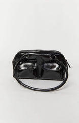 Florida Black PU Shoulder Bag
