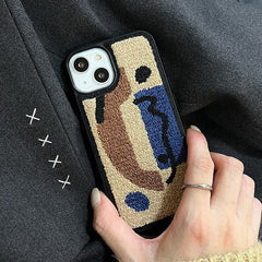 Abstract Teddy iPhone Case