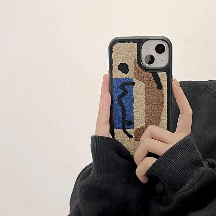 Abstract Teddy iPhone Case