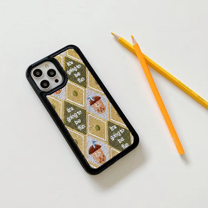 Acorn Argyle iPhone Case