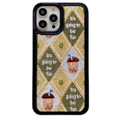 Acorn Argyle iPhone Case