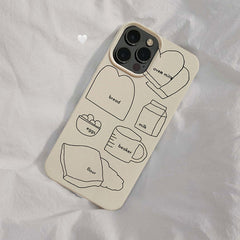 Aesthetic Breakfast iPhone Case