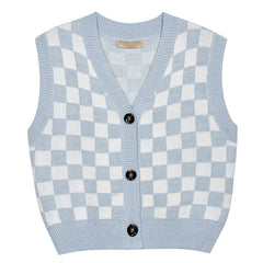 Aesthetic Checkboard Vest