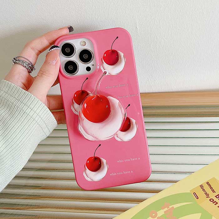 Aesthetic Cherry iPhone Case