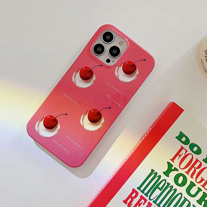 Aesthetic Cherry iPhone Case