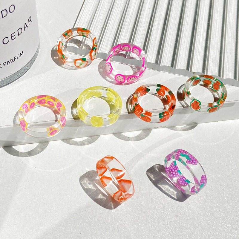 Aesthetic Clear Fruit Ring