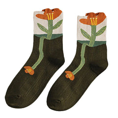 Aesthetic Flower Socks