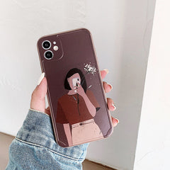 Aesthetic Girl iPhone Case