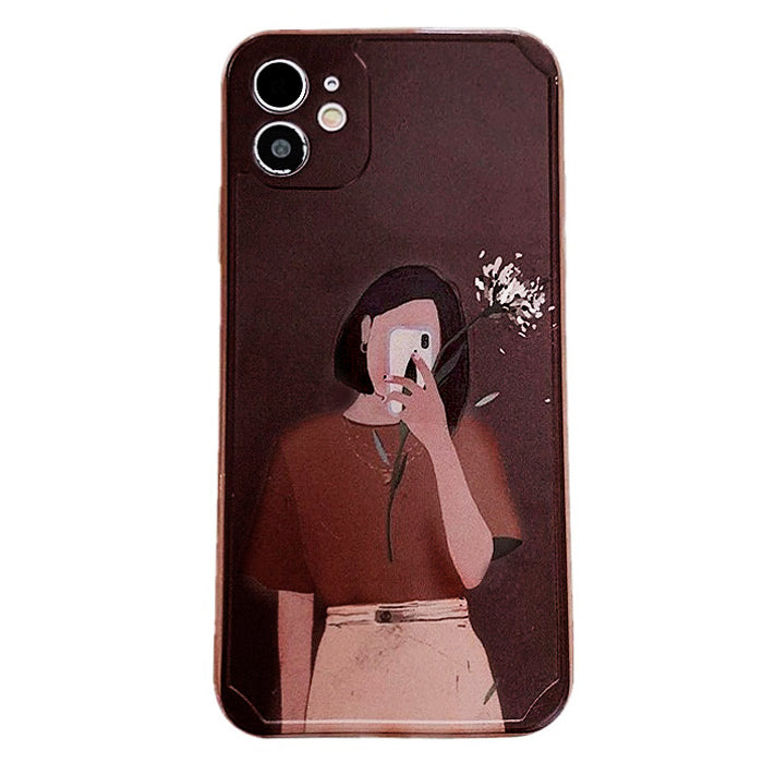 Aesthetic Girl iPhone Case