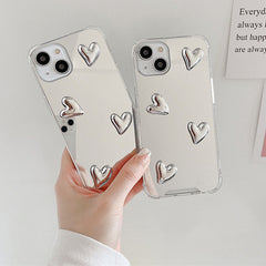 Aesthetic Heart Mirror iPhone Case