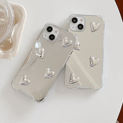 Aesthetic Heart Mirror iPhone Case