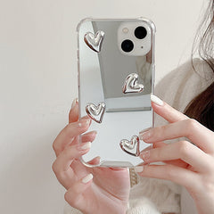 Aesthetic Heart Mirror iPhone Case