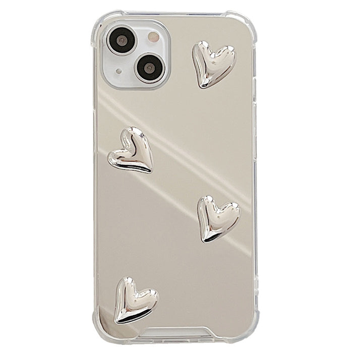 Aesthetic Heart Mirror iPhone Case