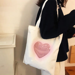 Aesthetic Heart Tote Bag